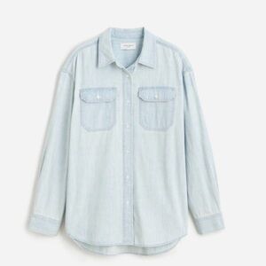 Alexa Chung x Madewell Light Blue Denim Shirt size Small